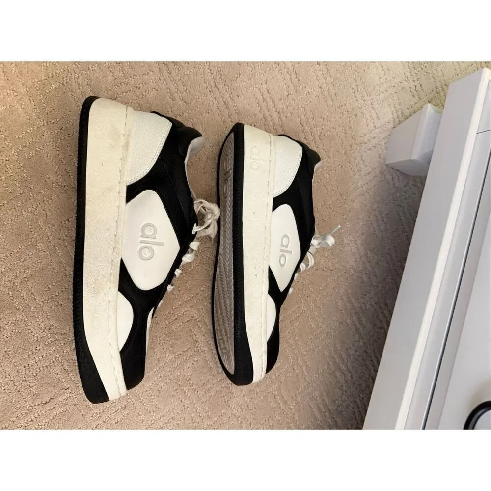 EUC Alo Recovery Mode Sneaker Black/White W7/M5.5